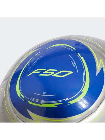 adidas Fußball in Silber/ Blau