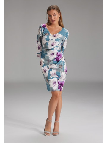SWING Kleid in Hellblau/ Lila