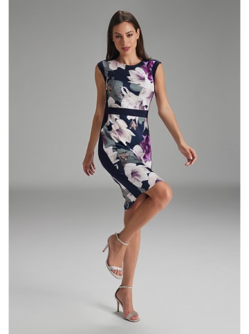 SWING Kleid in Dunkelblau/ Lila