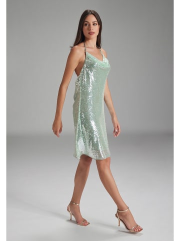 SWING Paillettenkleid in Mint