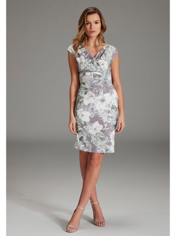 SWING Jurk lila/wit