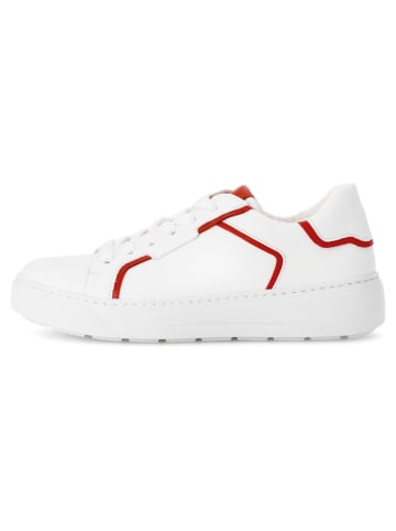 Gabor Leren sneakers wit/rood