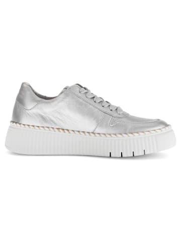 Gabor Leren sneakers zilverkleurig