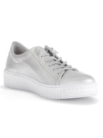 Gabor Leren sneakers zilverkleurig