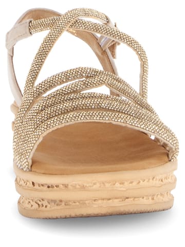 Gabor Sleehaksandalen goudkleurig/beige