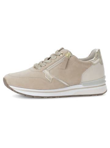 Gabor Leren sneakers beige/goudkleurig