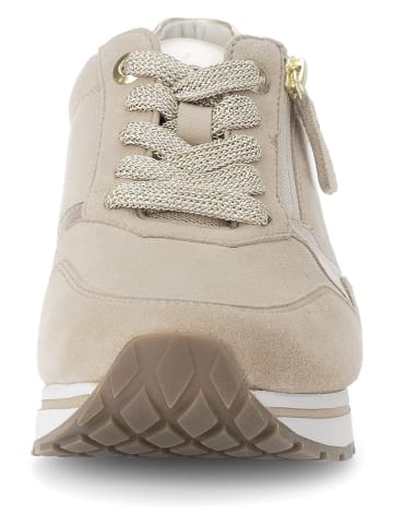 Gabor Leren sneakers beige/goudkleurig