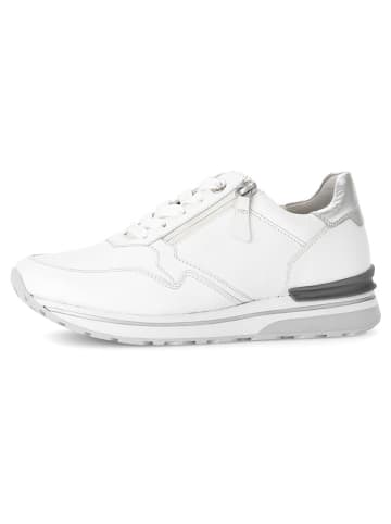 Gabor Leren sneakers wit/zilverkleurig