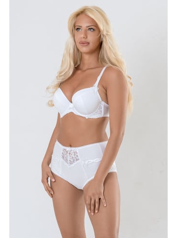 Valea Pełne figi figh waist "Valeria" w kolorze białym