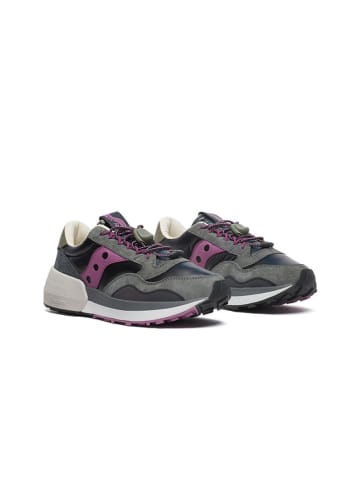Saucony Leren sneakers grijs/paars