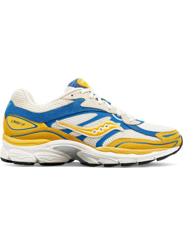 Saucony Skórzane sneakersy w kolorze niebiesko-żółto-beżowym