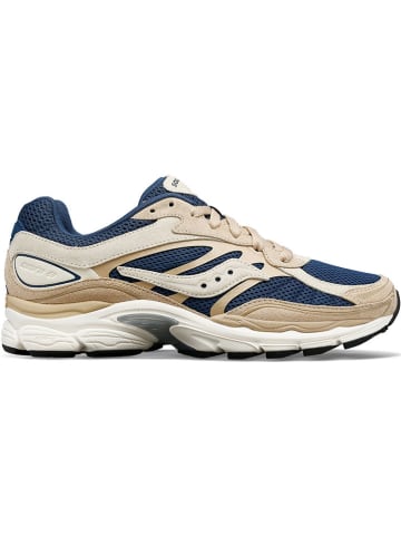 Saucony Leren sneakers beige/donkerblauw