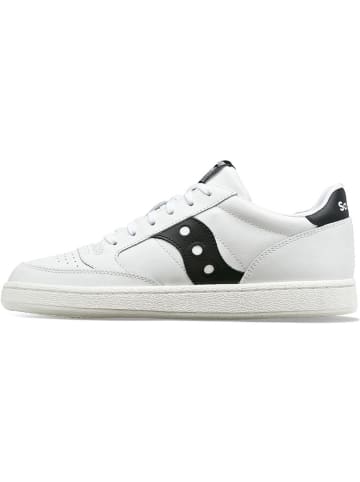 Saucony Leder-Sneakers "Jazz Court" in Weiß/ Schwarz