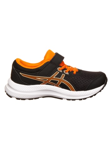 asics Buty "CONTEND 8 PS" w kolorze czarno-pomarańczowym do biegania