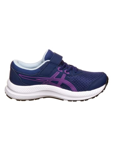 asics Buty "CONTEND 8 PS" w kolorze fioletowo-granatowym do biegania