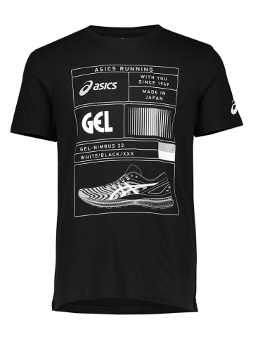 asics Shirt "Nimbus" in Schwarz