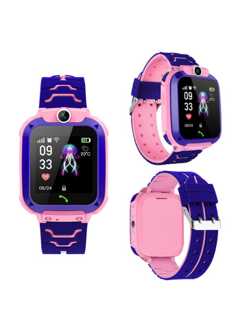 DAM Smartwatch w kolorze fioletowo-jasnoróżowym z lokalizatorem LBS