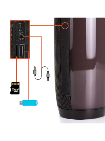 DAM Bluetooth-Lautsprecher "TG-157" in Schwarz