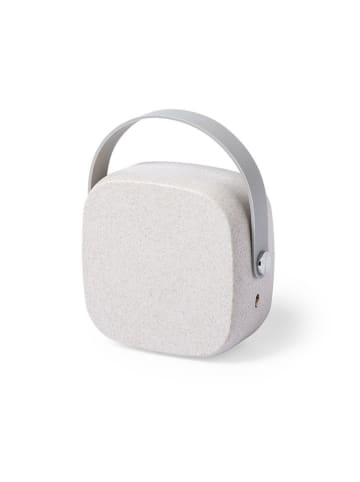 DAM Bluetooth-Lautsprecher  in Hellbraun/ Weiß - (B)7,5 x (H)7 x (T)4,5 cm