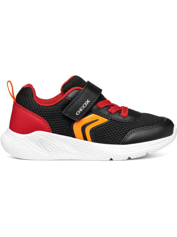 Geox Sneakers "Sprintye" in Schwarz/ Rot