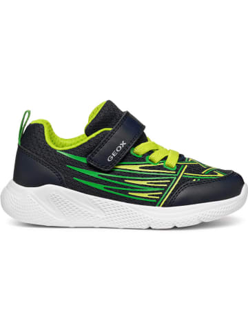 Geox Sneakersy "Sprintye" w kolorze granatowo-zielonym