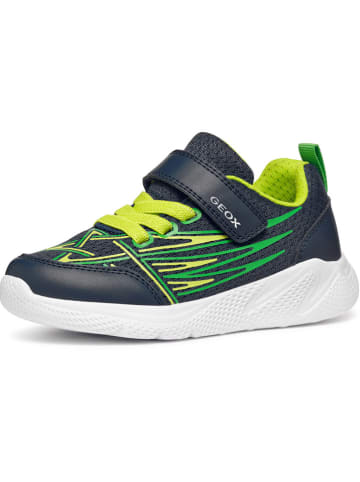 Geox Sneakersy "Sprintye" w kolorze granatowo-zielonym