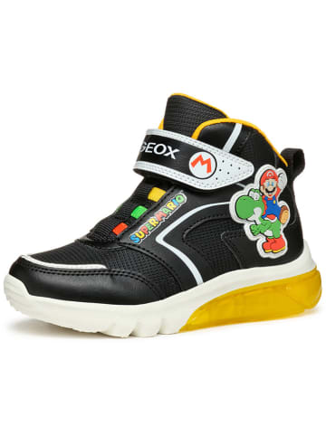 Geox Sneakers "Ciberdron" in Schwarz/ Gelb