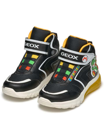 Geox Sneakers "Ciberdron" in Schwarz/ Gelb