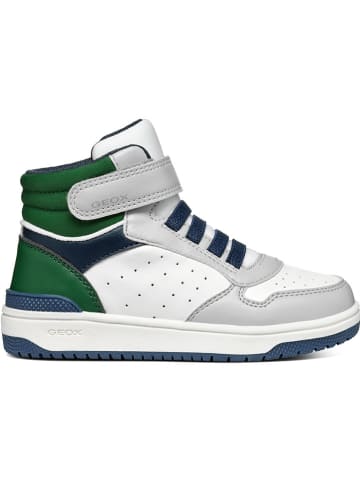 Geox Sneakersy "Washiba" w kolorze zielono-białym