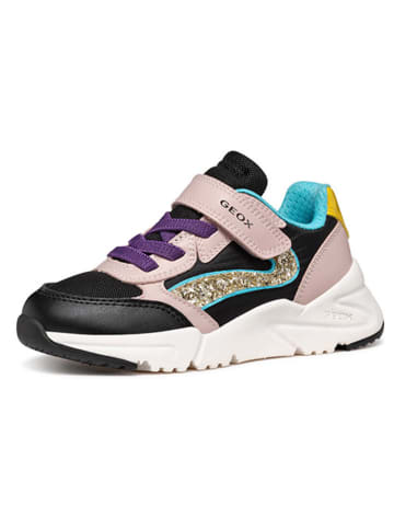 Geox Sneakersy "Loftus" w kolorze czarno-jasnoróżowym