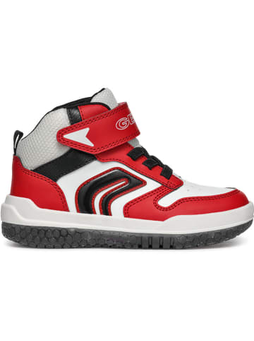 Geox Sneakers "Buzzerlight" in Weiß/ Rot/ Schwarz