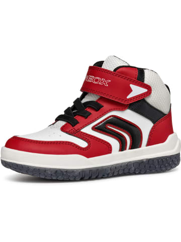 Geox Sneakers "Buzzerlight" in Weiß/ Rot/ Schwarz