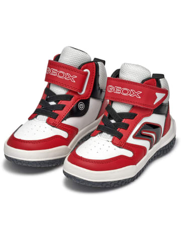 Geox Sneakers "Buzzerlight" in Weiß/ Rot/ Schwarz