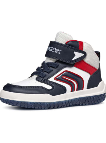 Geox Sneakers "Buzzerlight" in Dunkelblau/ Weiß/ Rot
