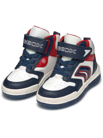 Geox Sneakers "Buzzerlight" in Dunkelblau/ Weiß/ Rot