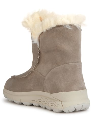 Geox Leder-Winterstiefel "Spherica" in Beige