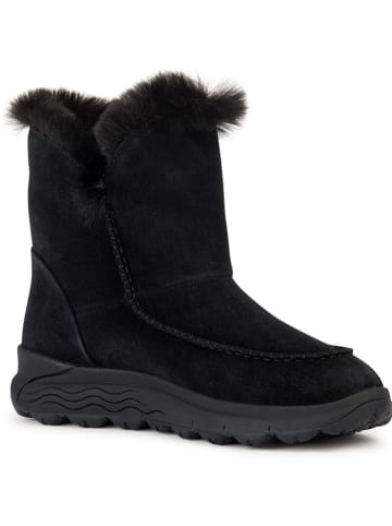 Geox Leder-Winterstiefel "Spherica" in Schwarz
