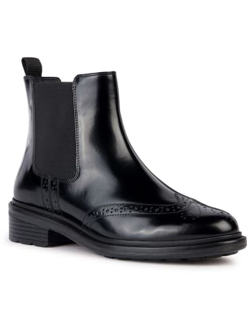 Geox Skórzane sztyblety "Walk Pleasure" w kolorze czarnym