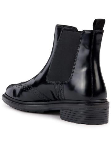 Geox Leder-Chelsea-Boots "Walk Pleasure" in Schwarz