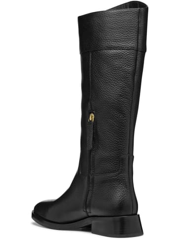 Geox Leder-Stiefel "Tormalina" in Schwarz