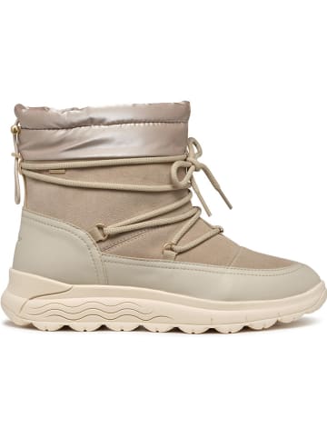Geox Leder-Winterstiefel "Spherica" in Gold/ Beige