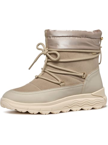 Geox Leder-Winterstiefel "Spherica" in Gold/ Beige