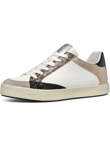 Geox Sneakers "Blomiee" wit/zwart/goudkleurig