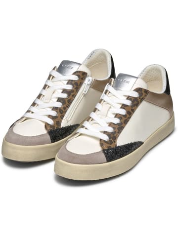Geox Sneakers "Blomiee" wit/zwart/goudkleurig