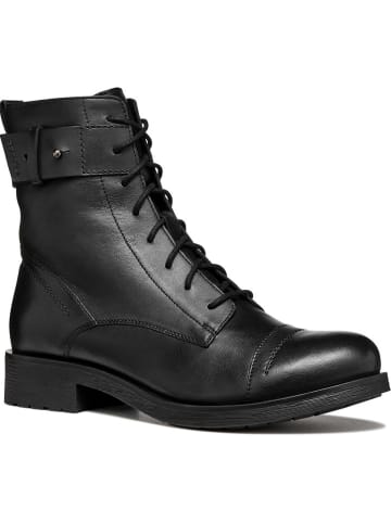 Geox Leren boots "Rewelle" zwart
