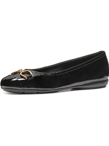 Geox Leder-Ballerinas "Annytah" in Schwarz