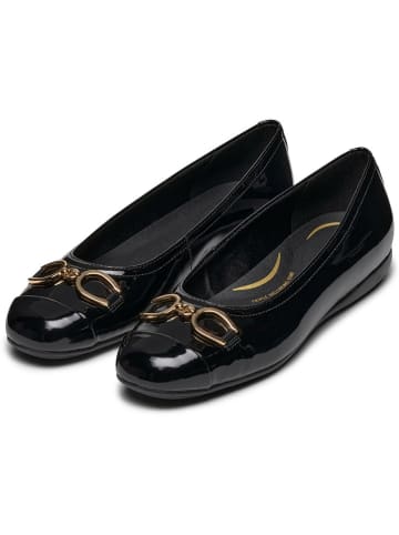 Geox Leder-Ballerinas "Annytah" in Schwarz