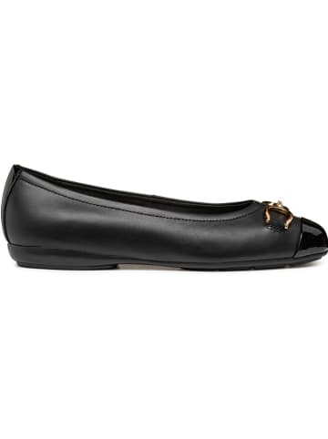 Geox Leder-Ballerinas "Annytah" in Schwarz
