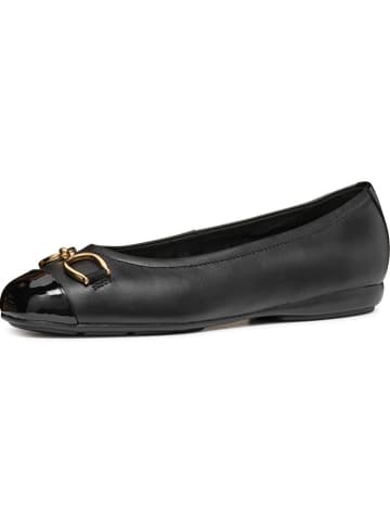 Geox Leder-Ballerinas "Annytah" in Schwarz