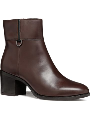 Geox Leder-Stiefeletten "New Ashell" in Braun